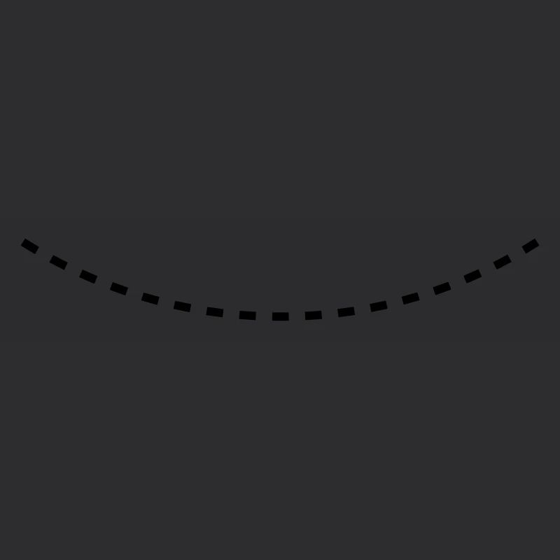 Dashed Curved Line