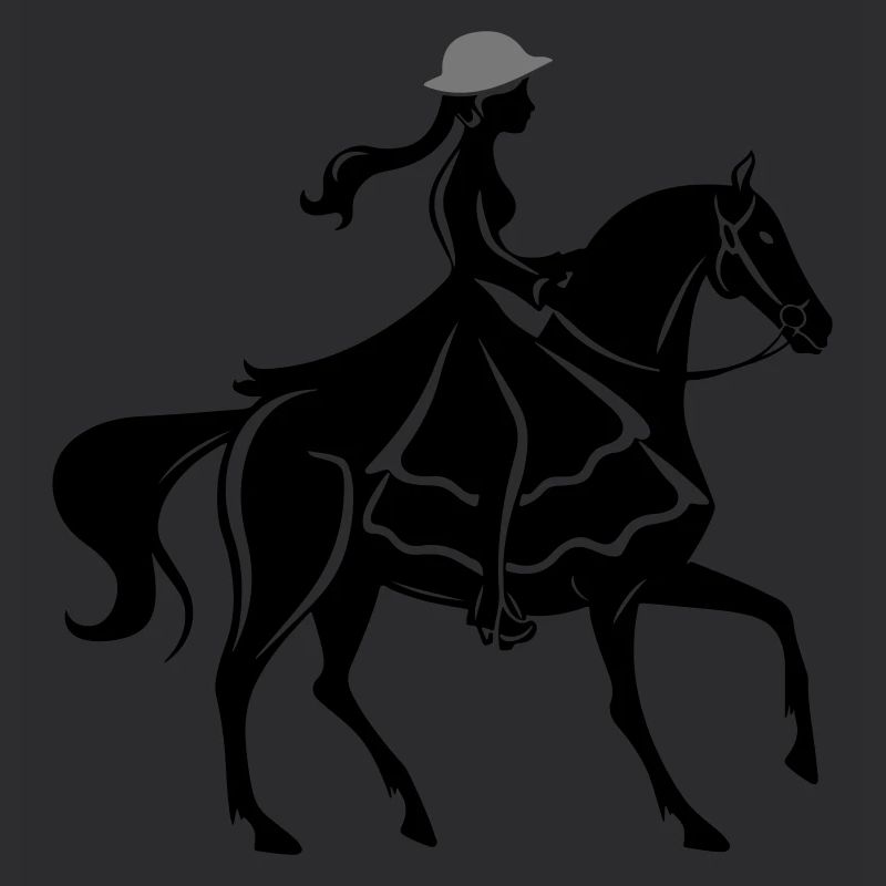 Mädchen Pferd Reiten