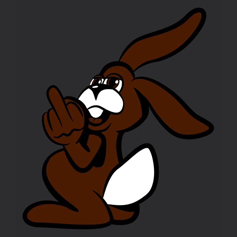 Hase stinkefinger mittelfinger