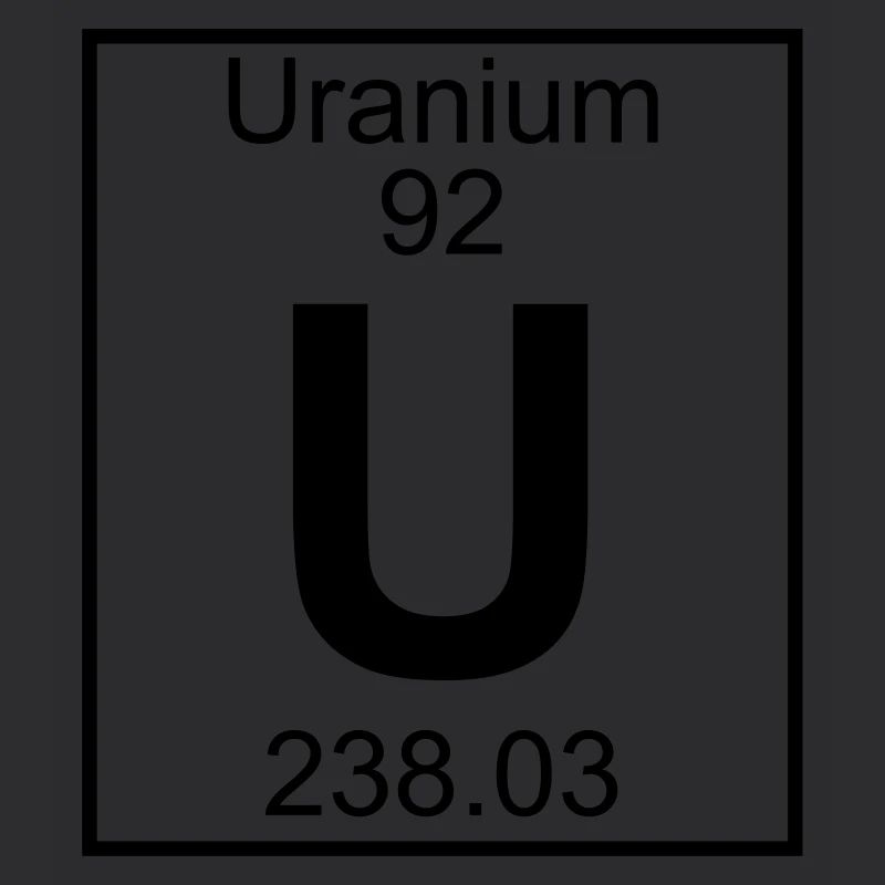 Periodic Element 92 - U (uranium) - BIG