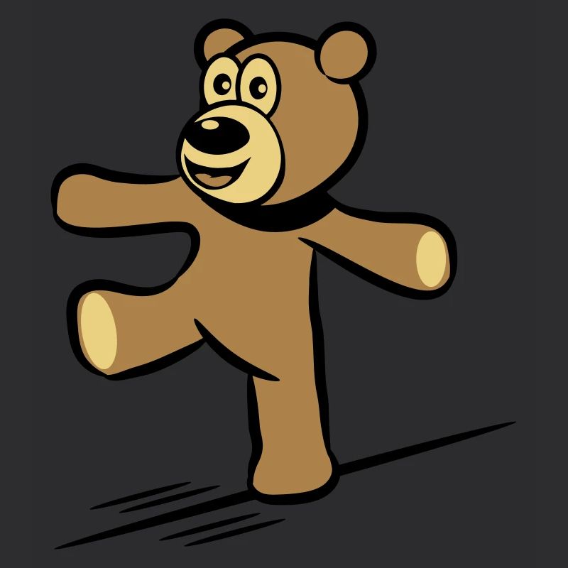 Ours en peluche équilibre corde danse
