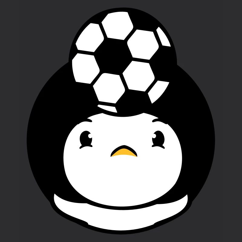 Duck Playing Soccer Header Ball Balancing Head