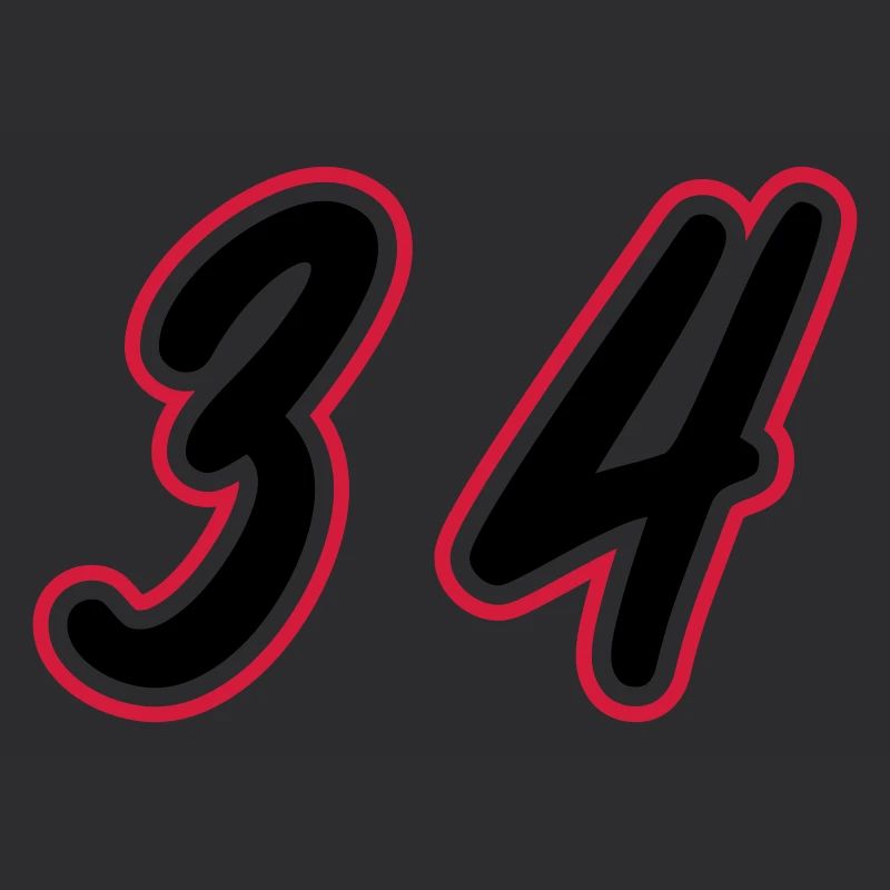 34 Zahl symbol