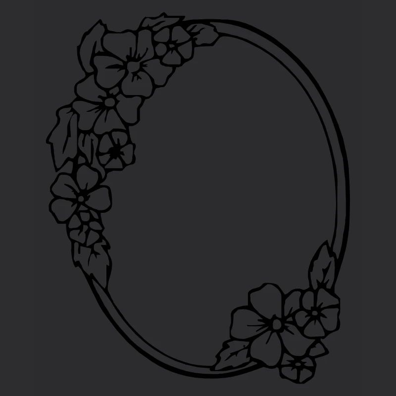 Decorated mirror