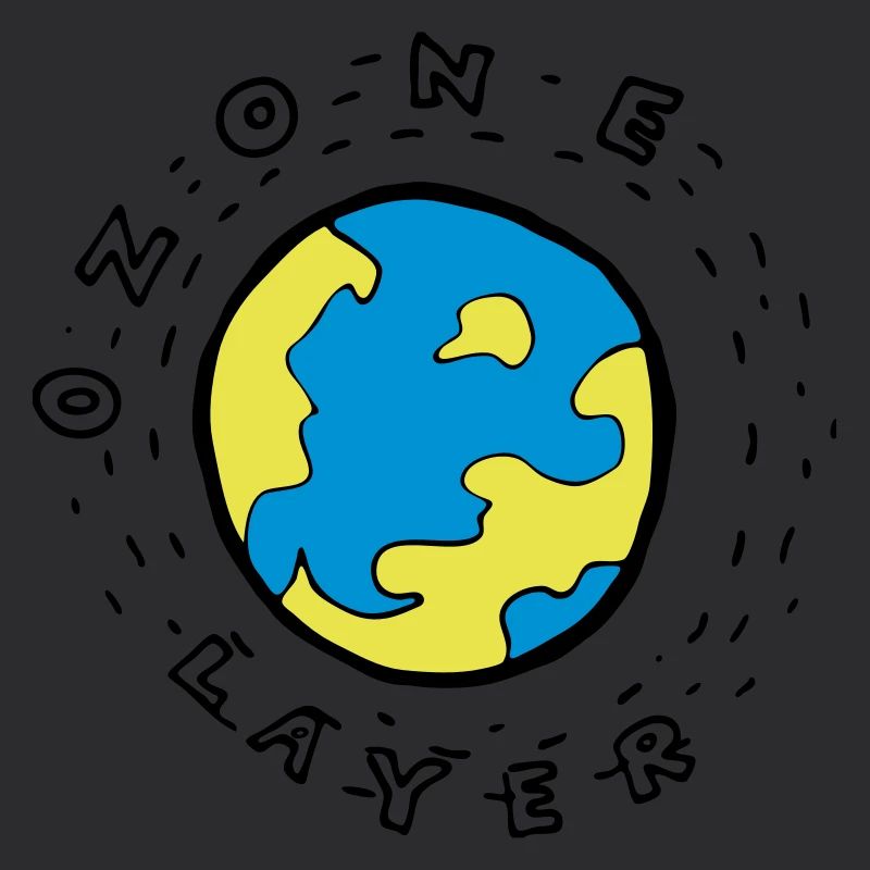 Earth's Ozone Layer Drawing