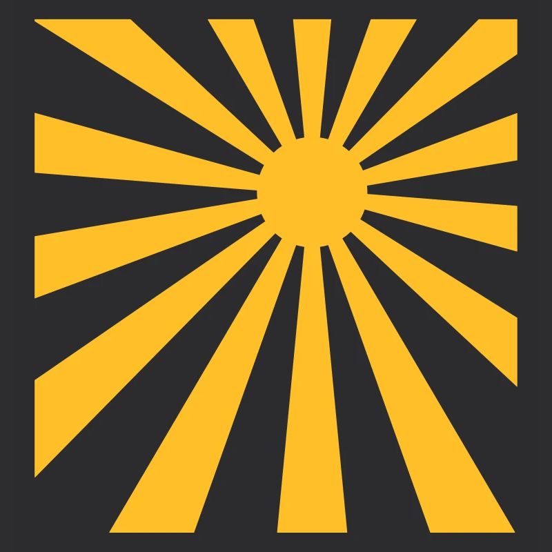 Sonne Strahlen Rechteck Design