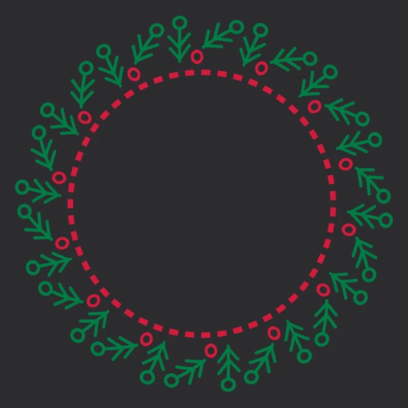 Neujahrs- und Weihnachtskranz