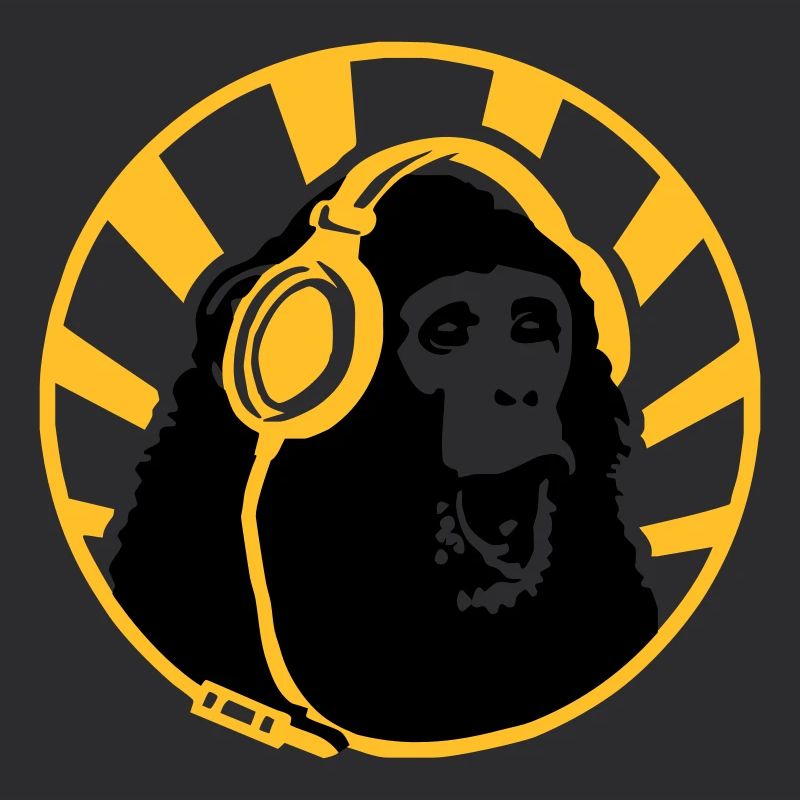 Monkey with Headphones