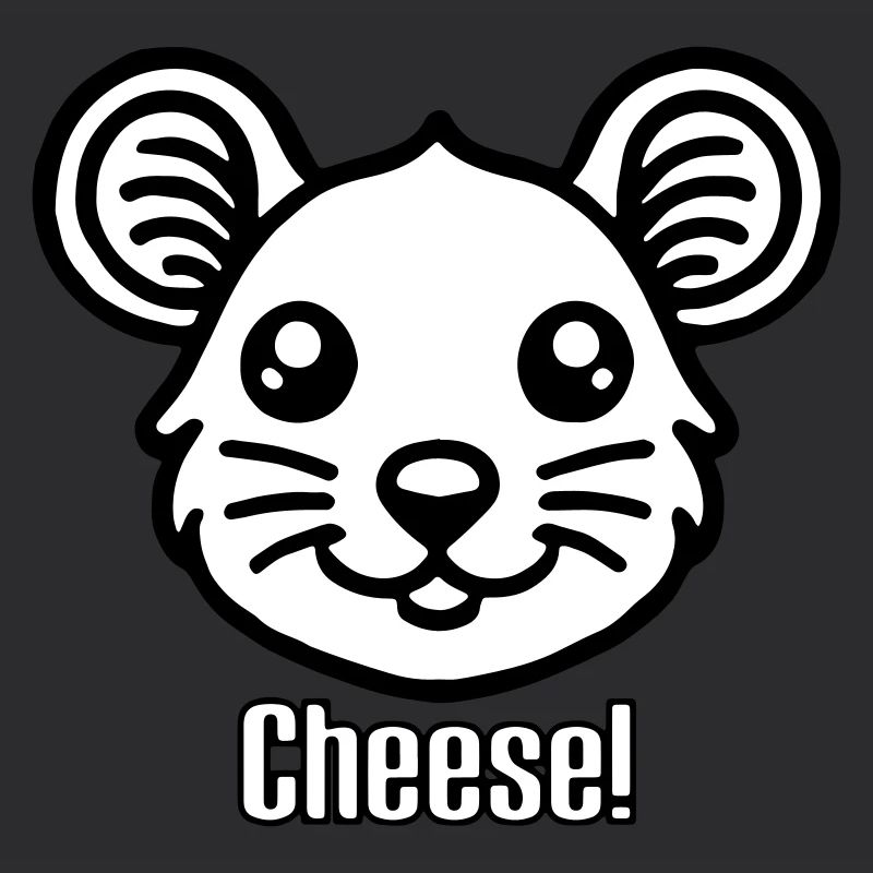 Cute looking Mouse - "Cheese" Design
