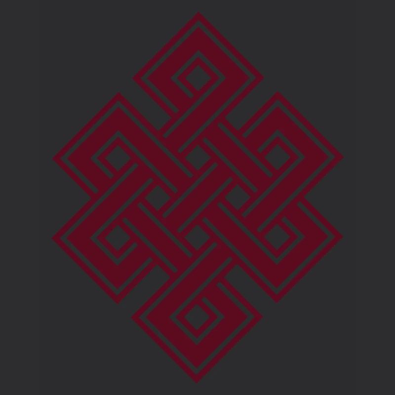 Noeud sans fin tibétain, éternel, celtique, boucle