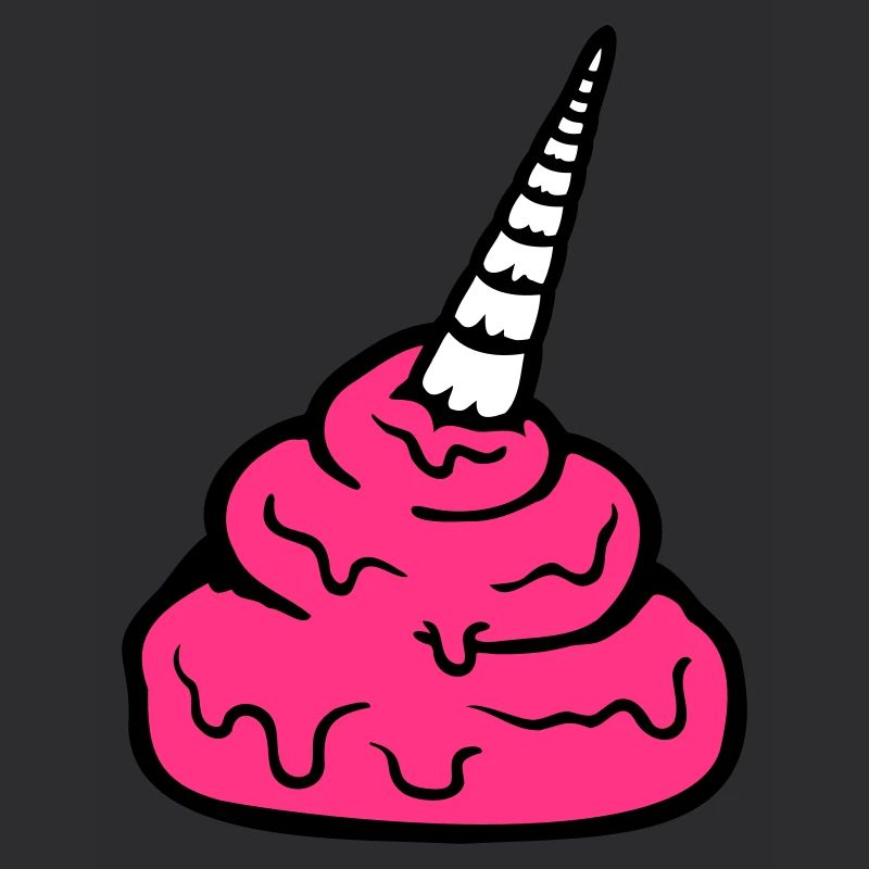 Cheval Licorne Corne Caca Merde Drôle Caca Pile