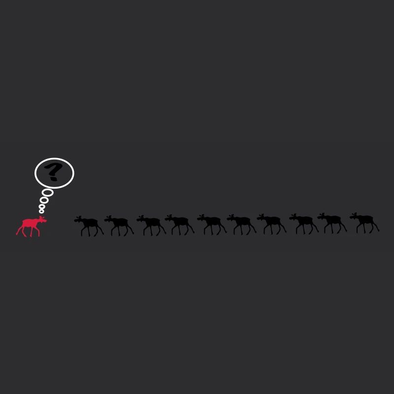 Elch-10+1=? verwirrter Elk