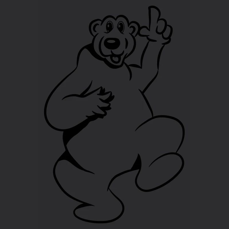 Bär happy witzig