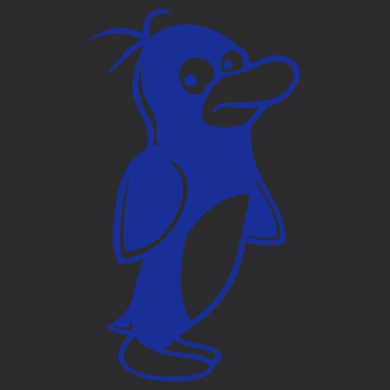 Penguin looks funny cautiously to the side