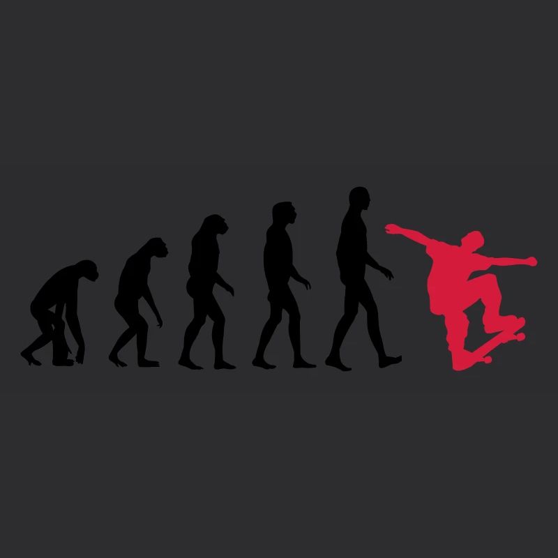 Skater Evolution - Skateboard - Skating - Geschenk