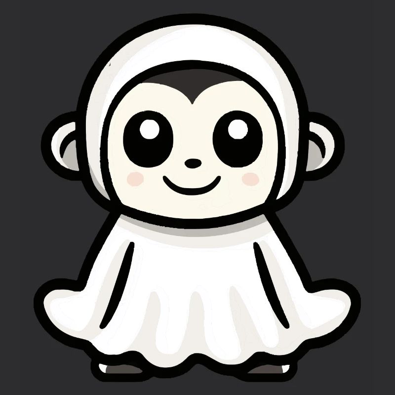 Affe Halloween Comic Geist