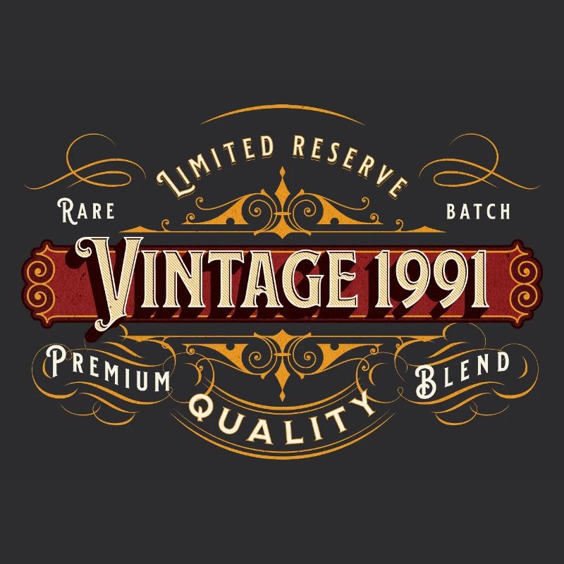 Vintage 1991 Premium Design Geschenkidee