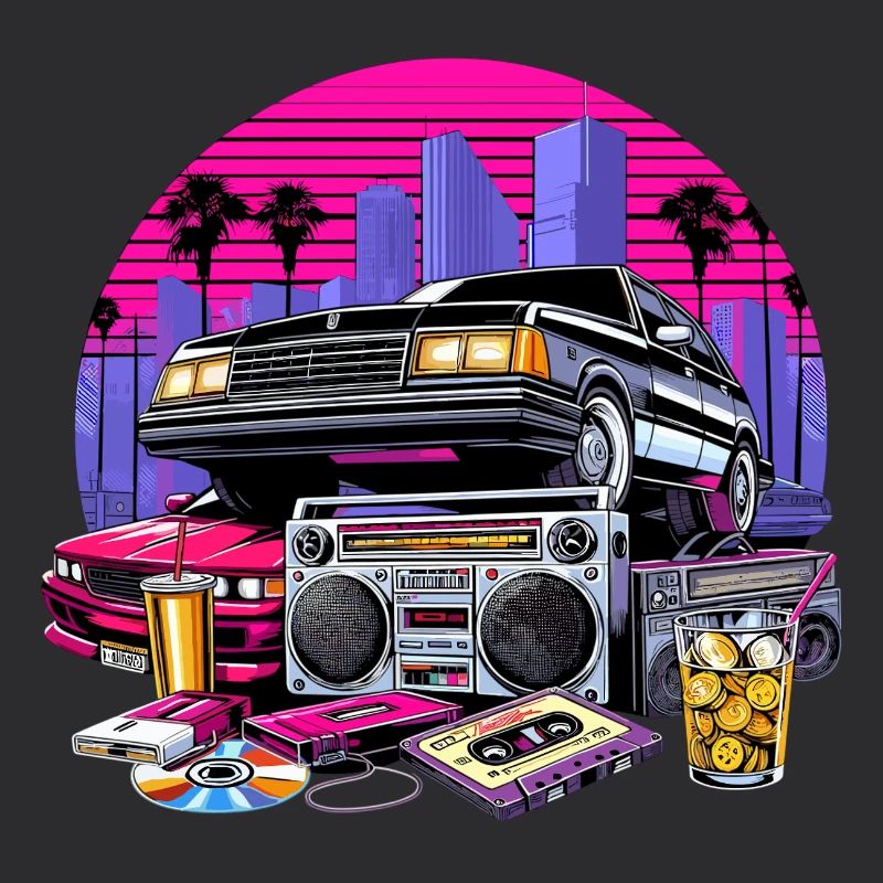 Compact Cassette Ghetto Blaster 90s Retro Gift