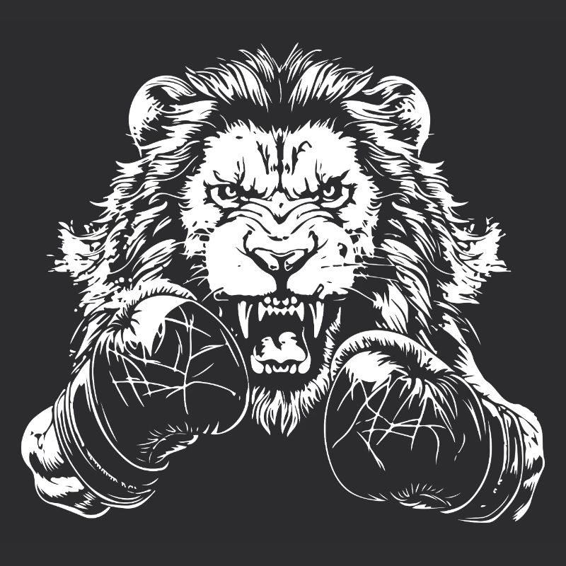 Löwe Boxen Kämpfer MMA