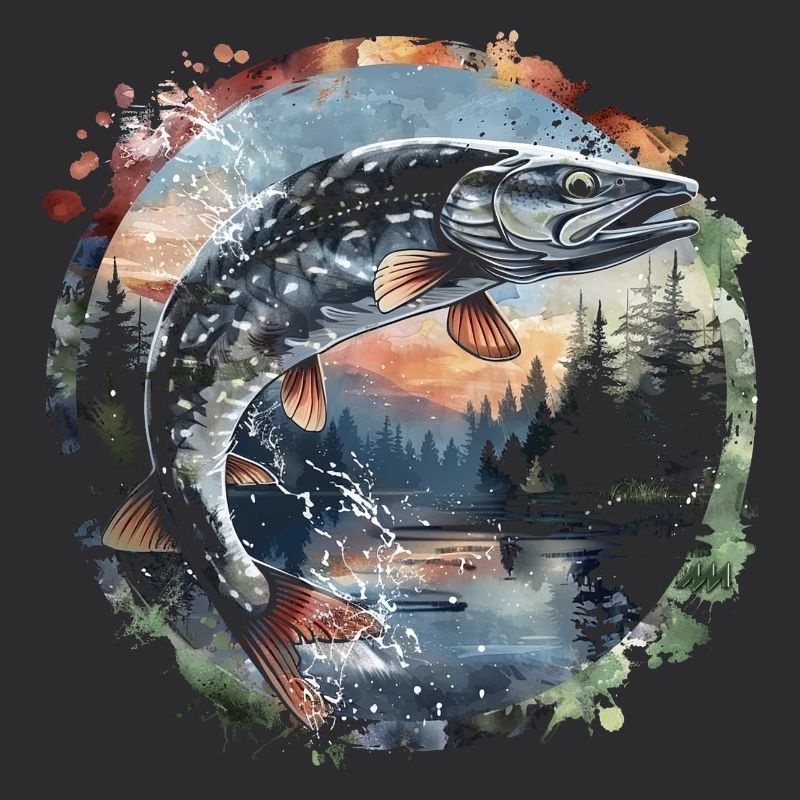 Poisson sauteur – Motif de pêcheur – Prise dynamique
