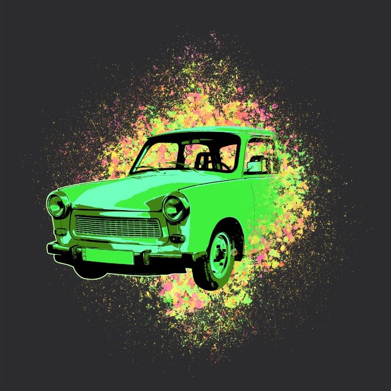 Psychedelic Trabi DDR Pappe | Kultauto