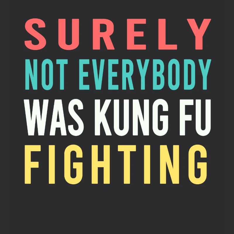 Slogan de Kung Fu rétro Arc-en-ciel