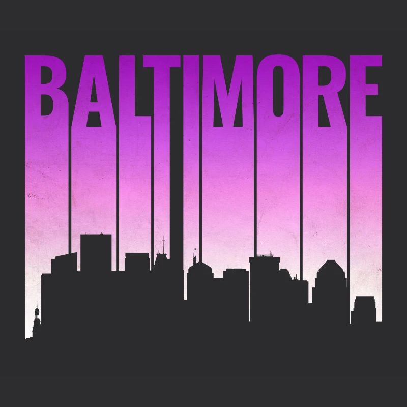 Baltimore Skyline Gradient