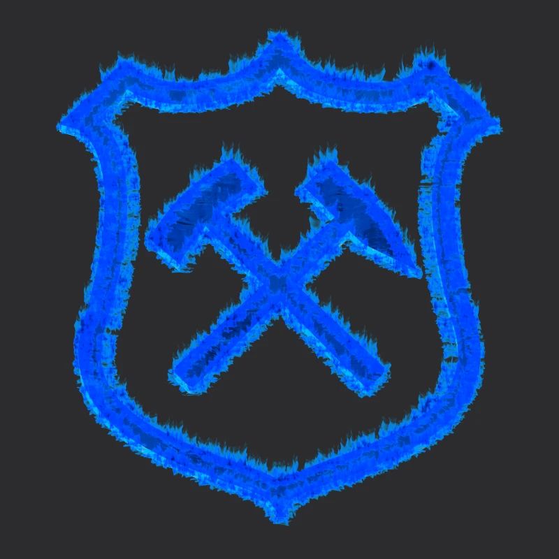 Hammer and mallet mining Schalke coal gift