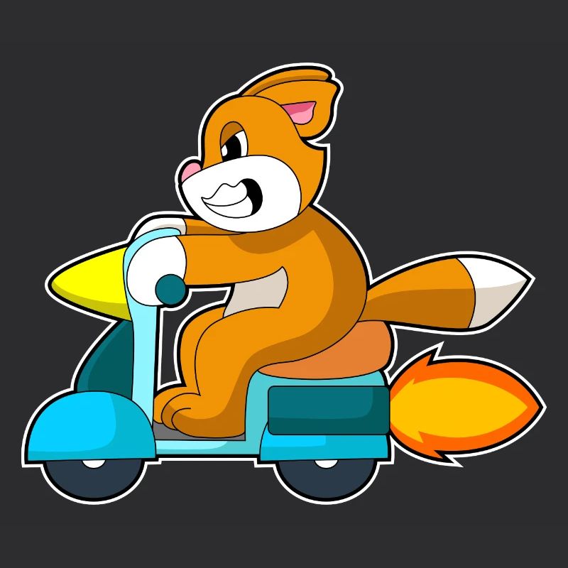 Katze Motorroller