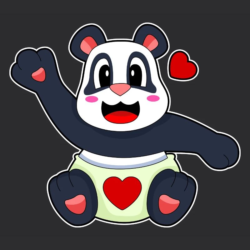 Couche pour bébé panda