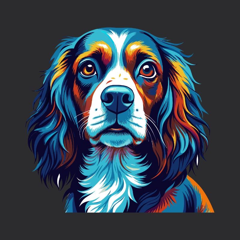 Pont Audemer Spaniel Hunderasse Karikatur Kawaii