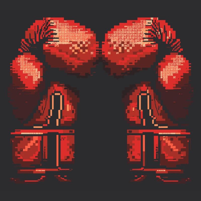 Kickboxhandschuhe Pixel