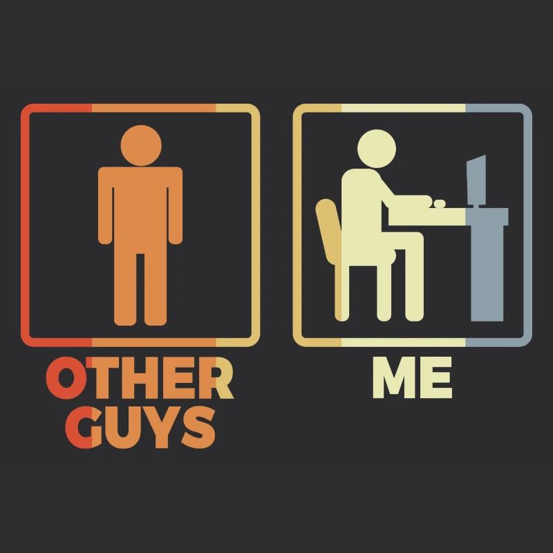 Programmer stick figure