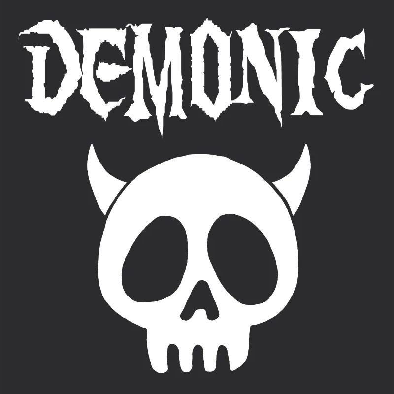 Weißer dämonischer Schädel