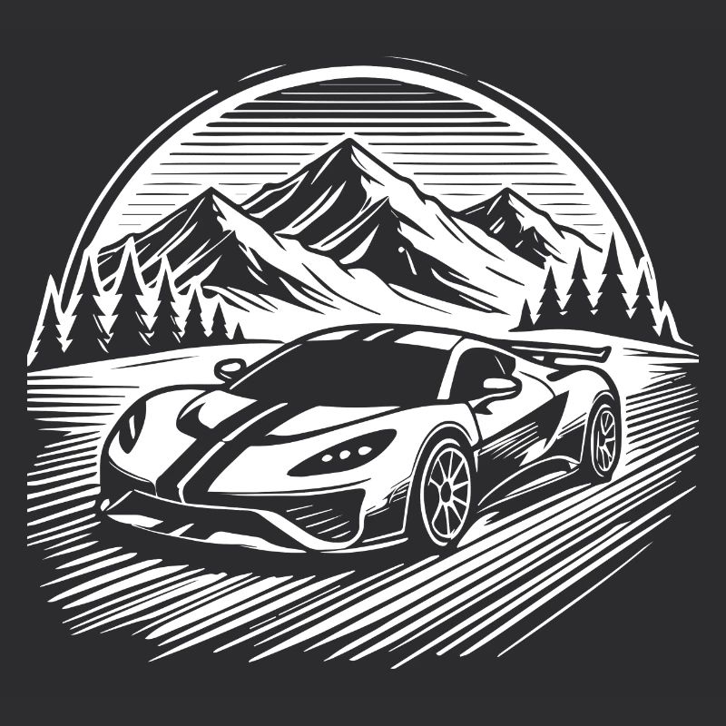 Silhouette Oldtimer Retro-Oldtimer T-Shirt