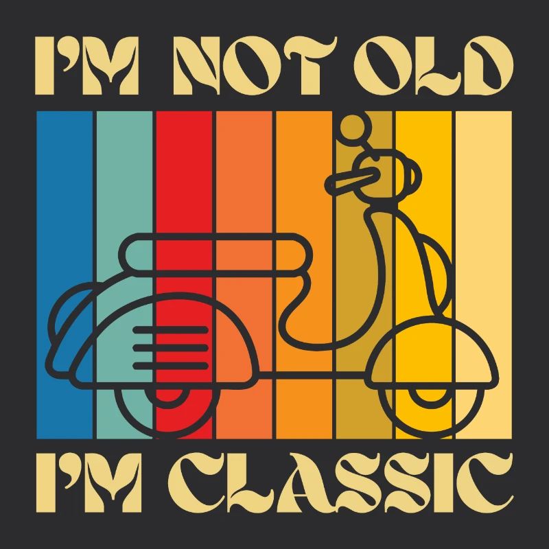 I’m Not Old, I’m Classic – Retro Scooter