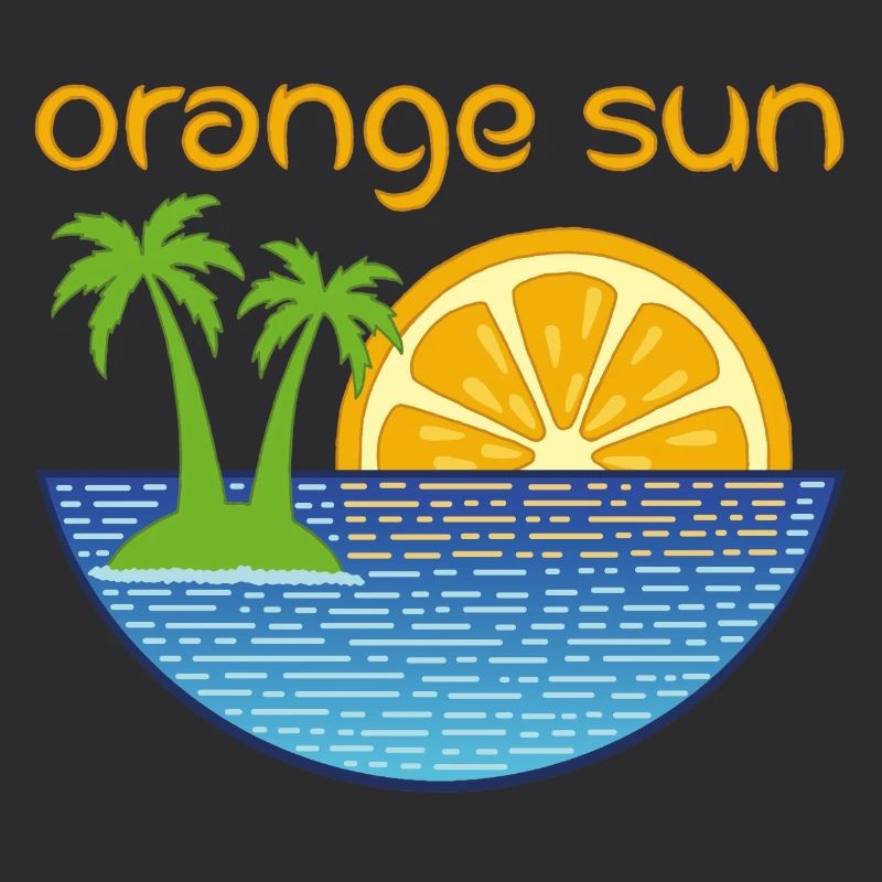Orangefarbene Sonne