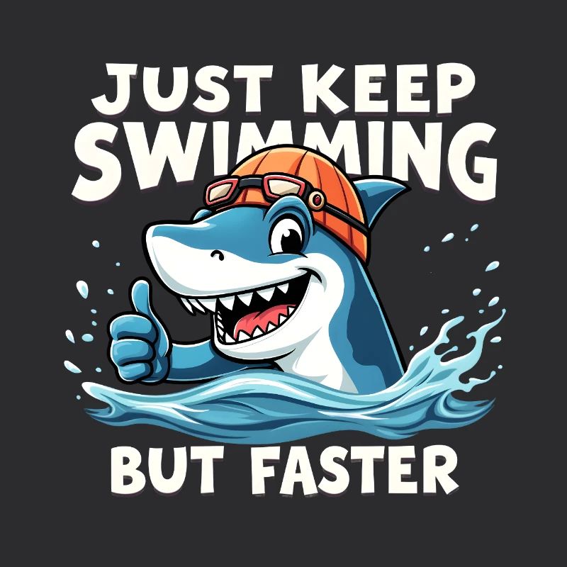 Continuez à nager, mais plus vite