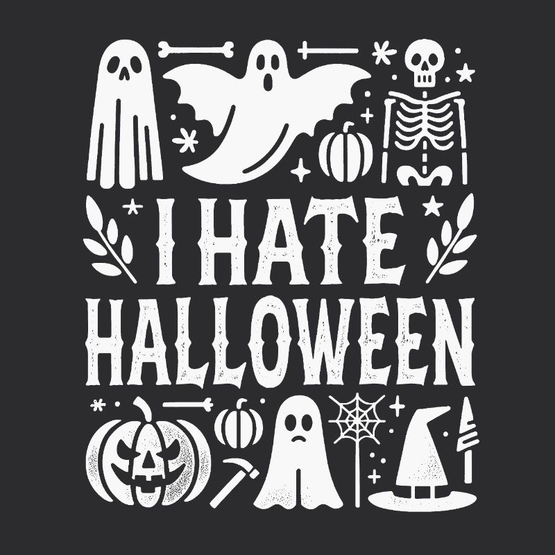 Horror-Inspired Halloween Ghost Skeleton Design