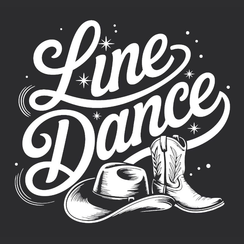 Line Dance Boots Illustration