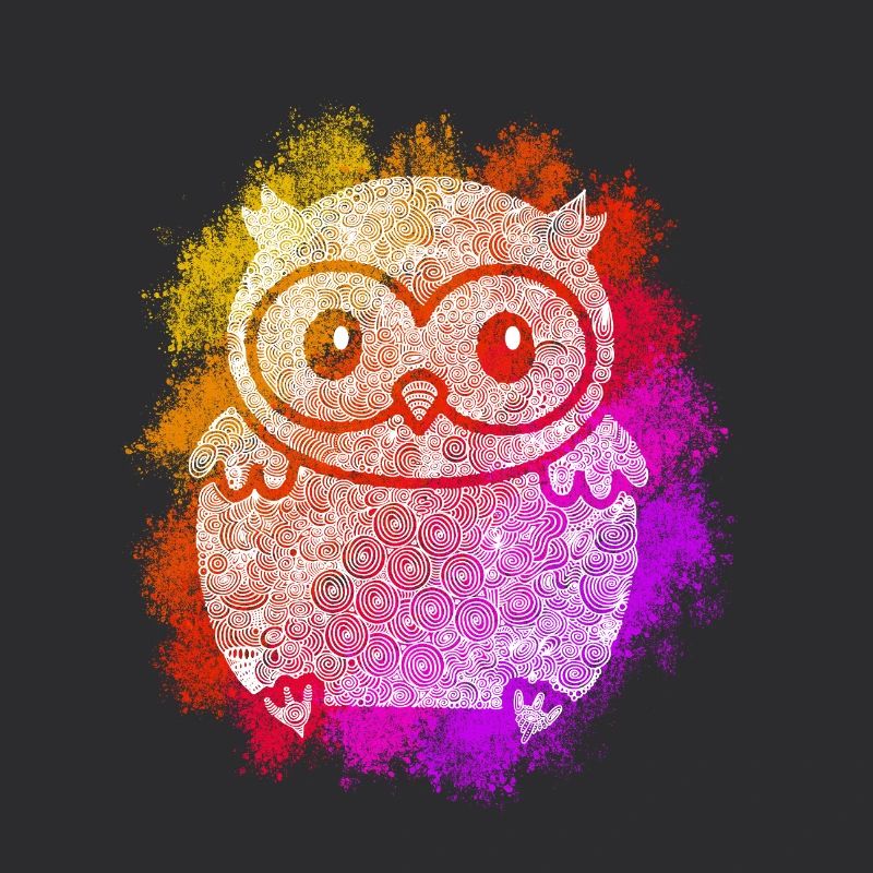 Hibou Zentangle