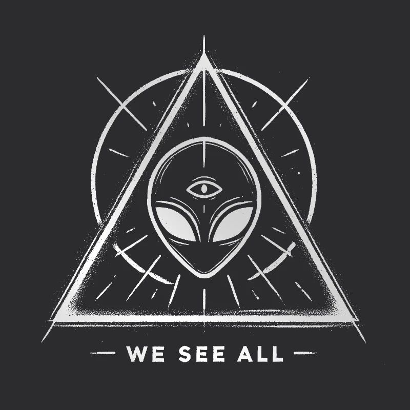 OVNI Alien Oeil Sigil Triangulaire