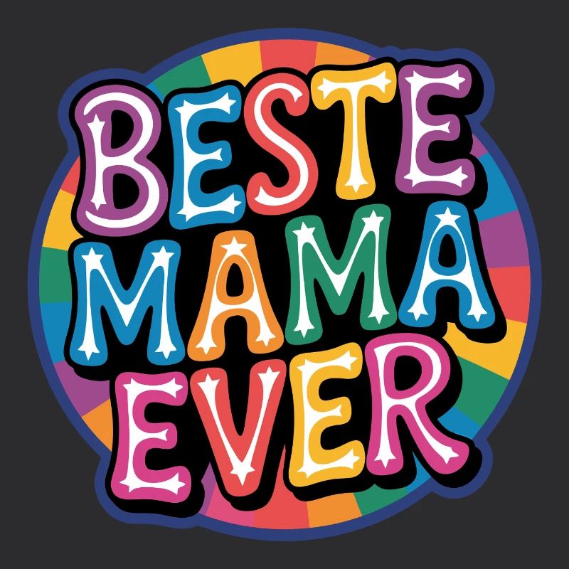 Beste Mama Ever Regenbogen Design