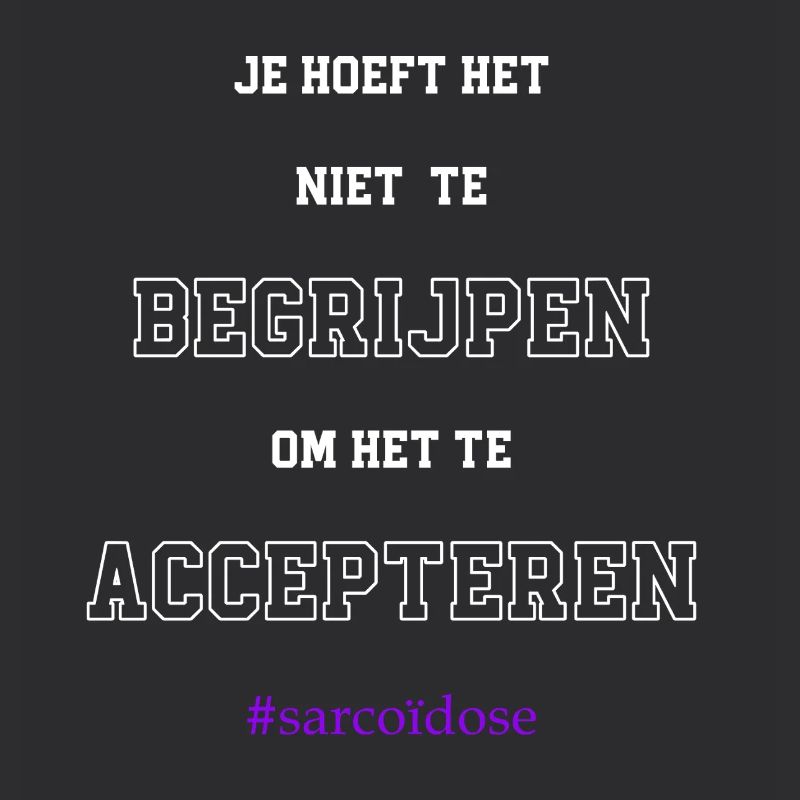Acceptation de la sarcoïdose