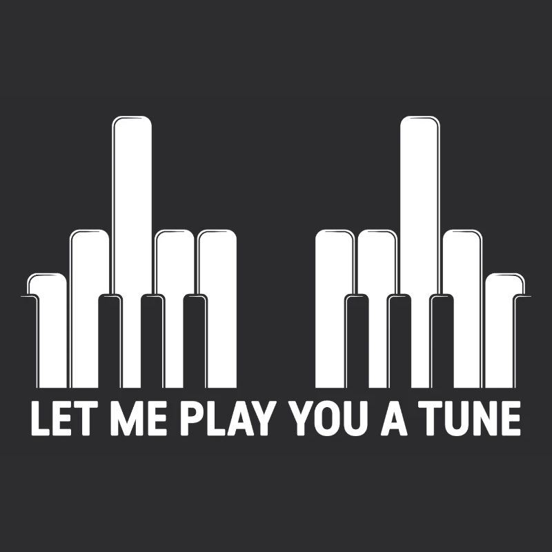 Piano Keys Middle Fingers