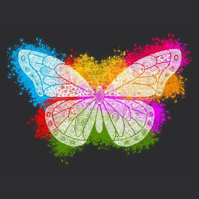 Zentangle-Schmetterling