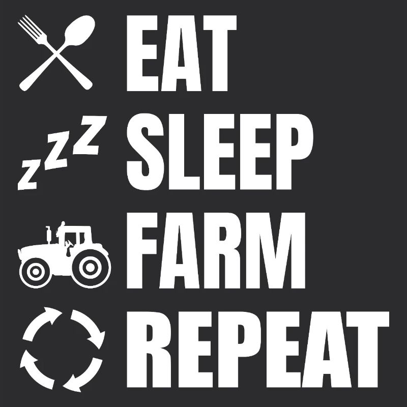 Manger, dormir, labourer, répéter