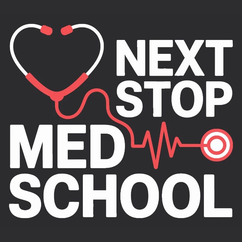 Med School Stethoscope Herz Tee