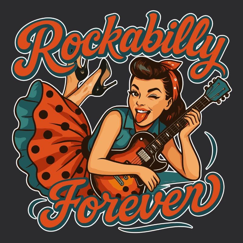Rockabilly Forever: Rockabella mit E-Gitarre