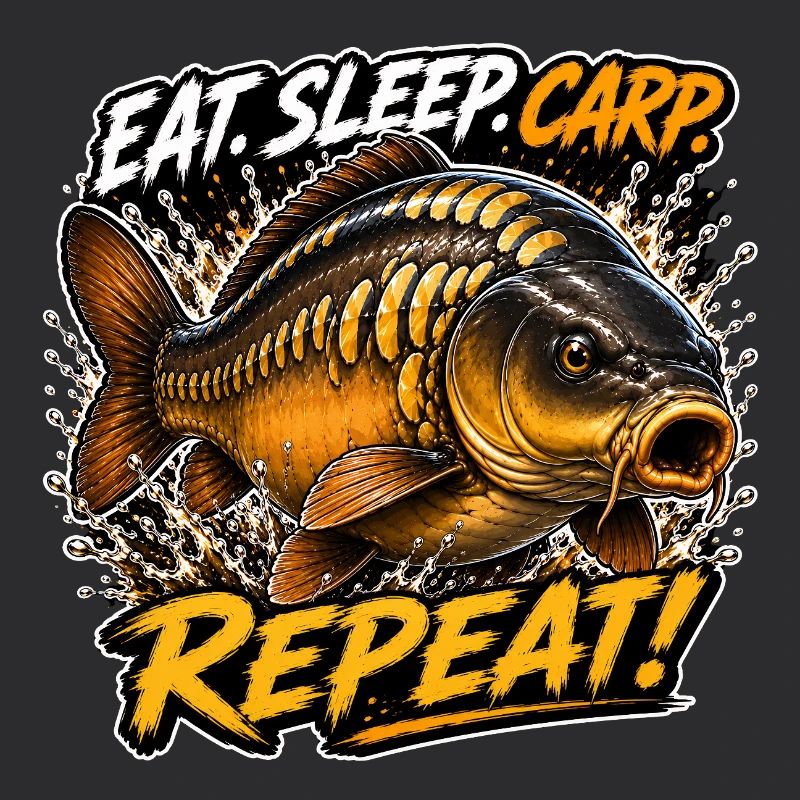 Eat Sleep Carp Repeat Mirror Carp Design